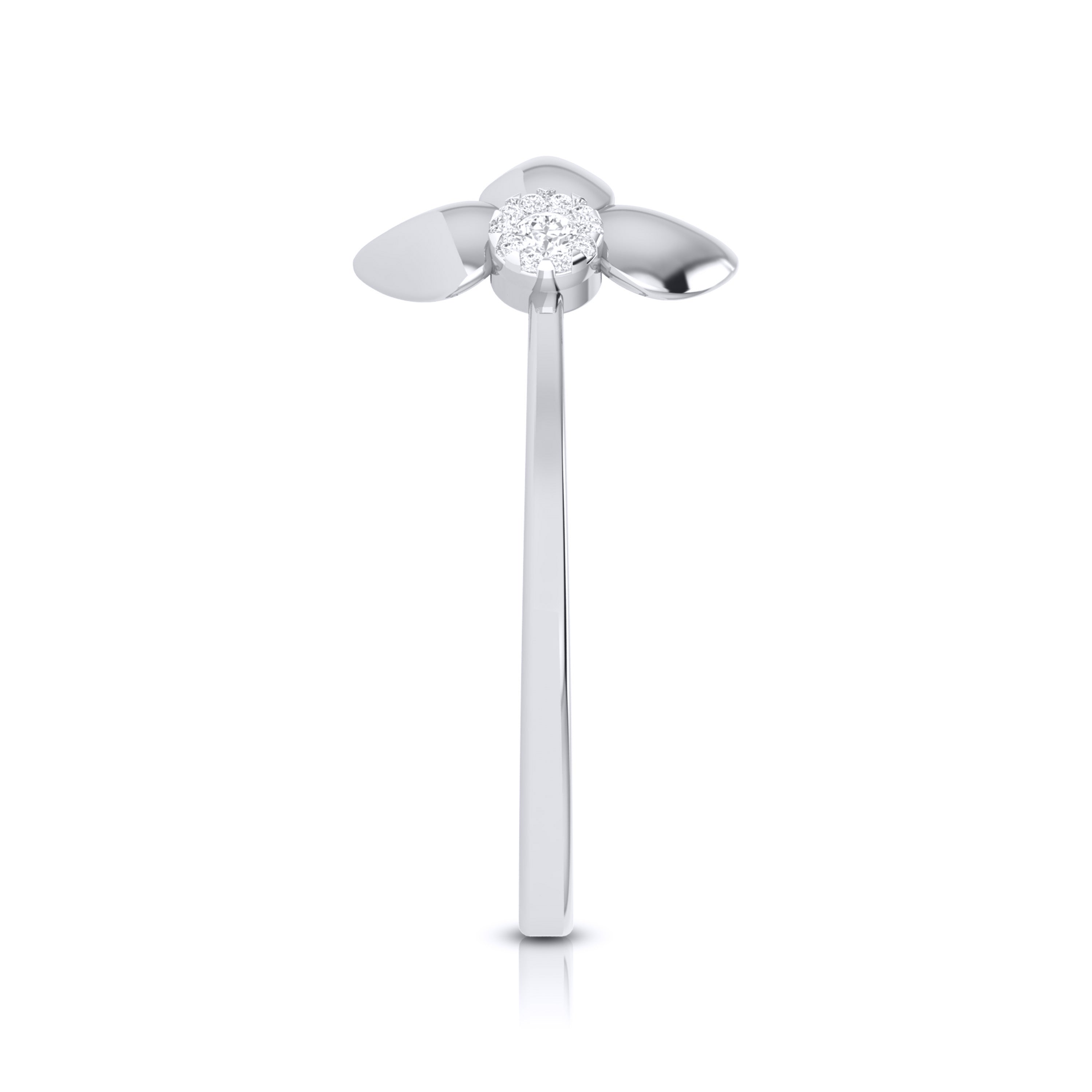 Platinum Diamond Ring for Women JL PT LR 91