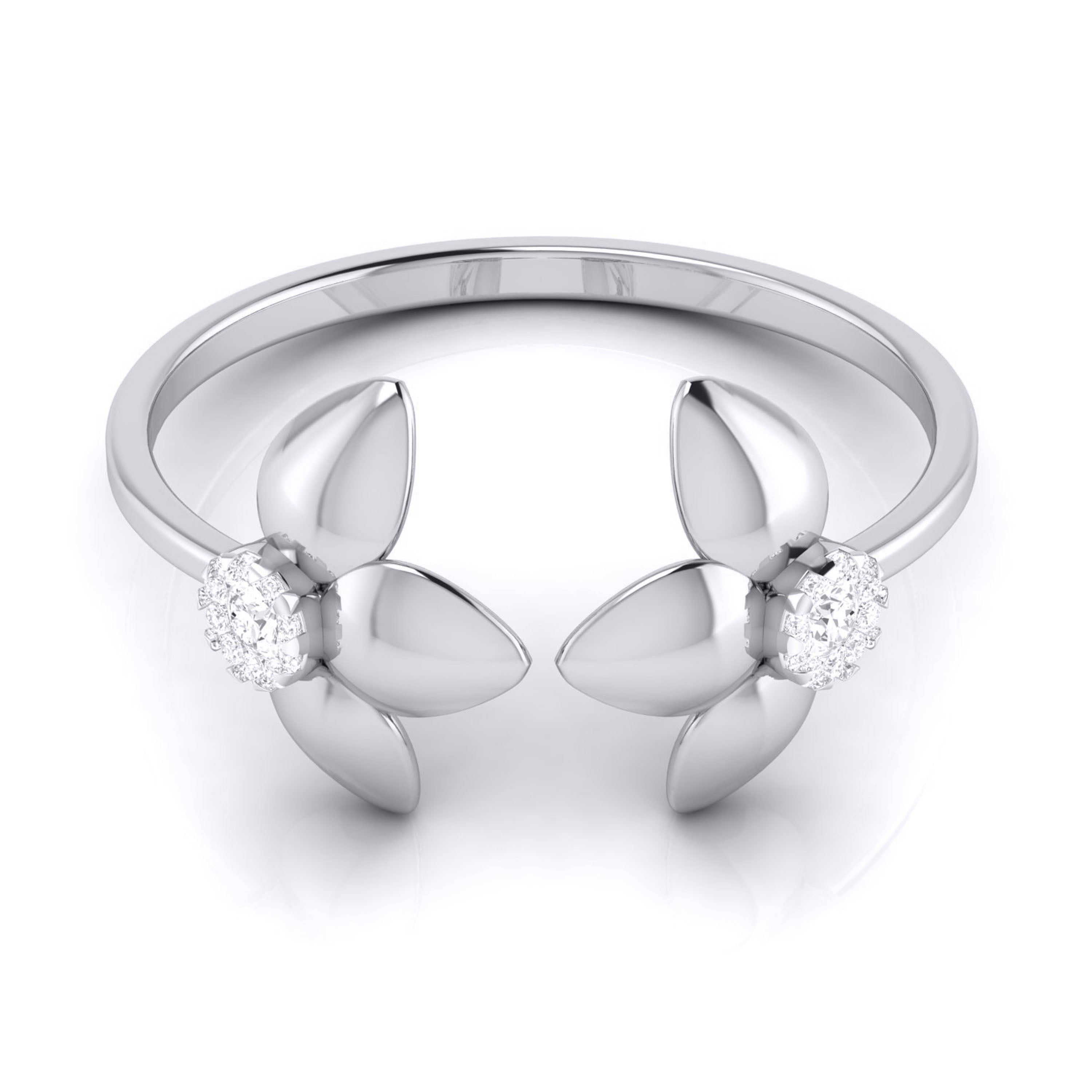 Platinum Diamond Ring for Women JL PT LR 91