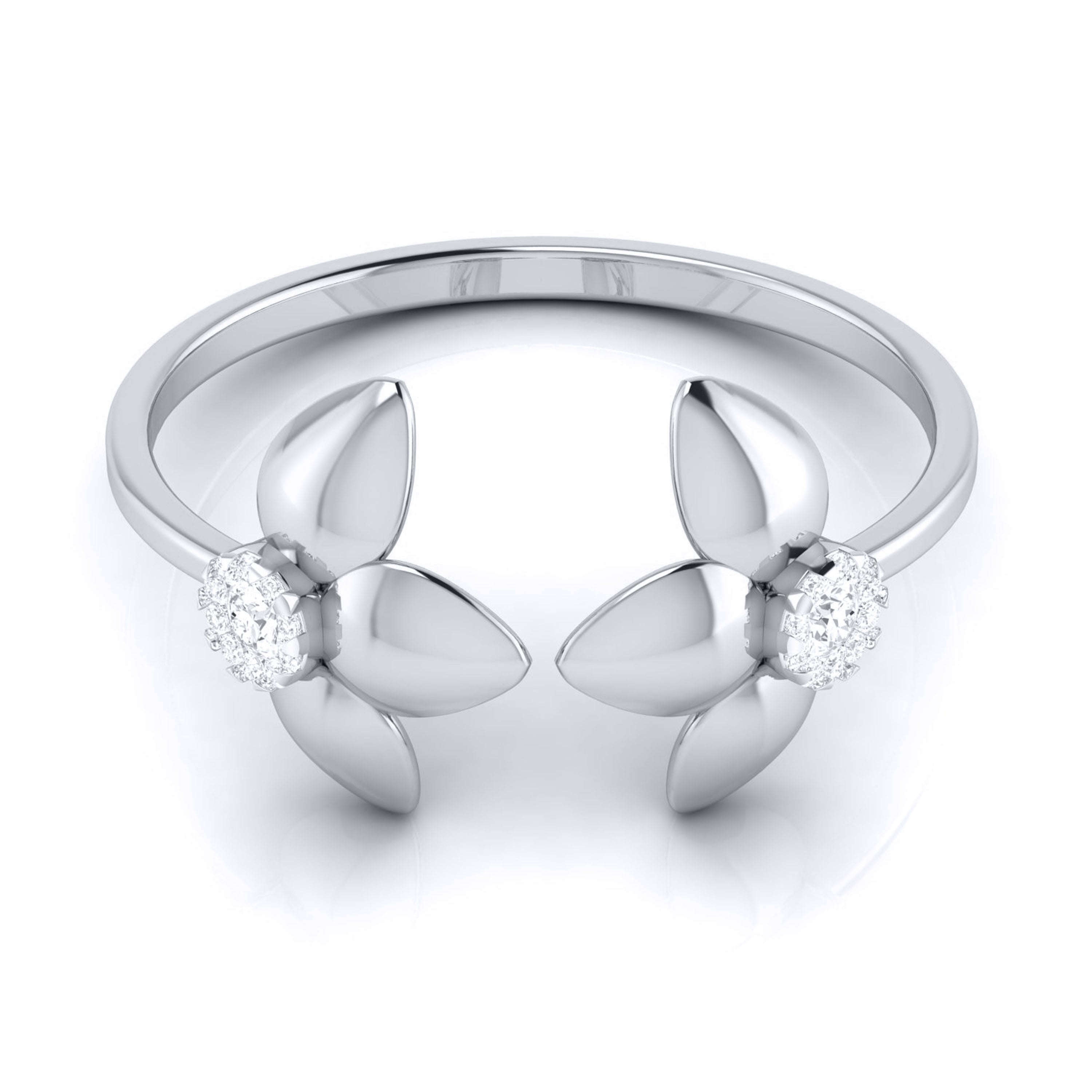 Platinum Diamond Ring for Women JL PT LR 91   Jewelove.US