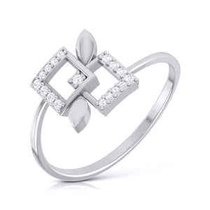 Platinum Diamond Ring for Women JL PT LR 92