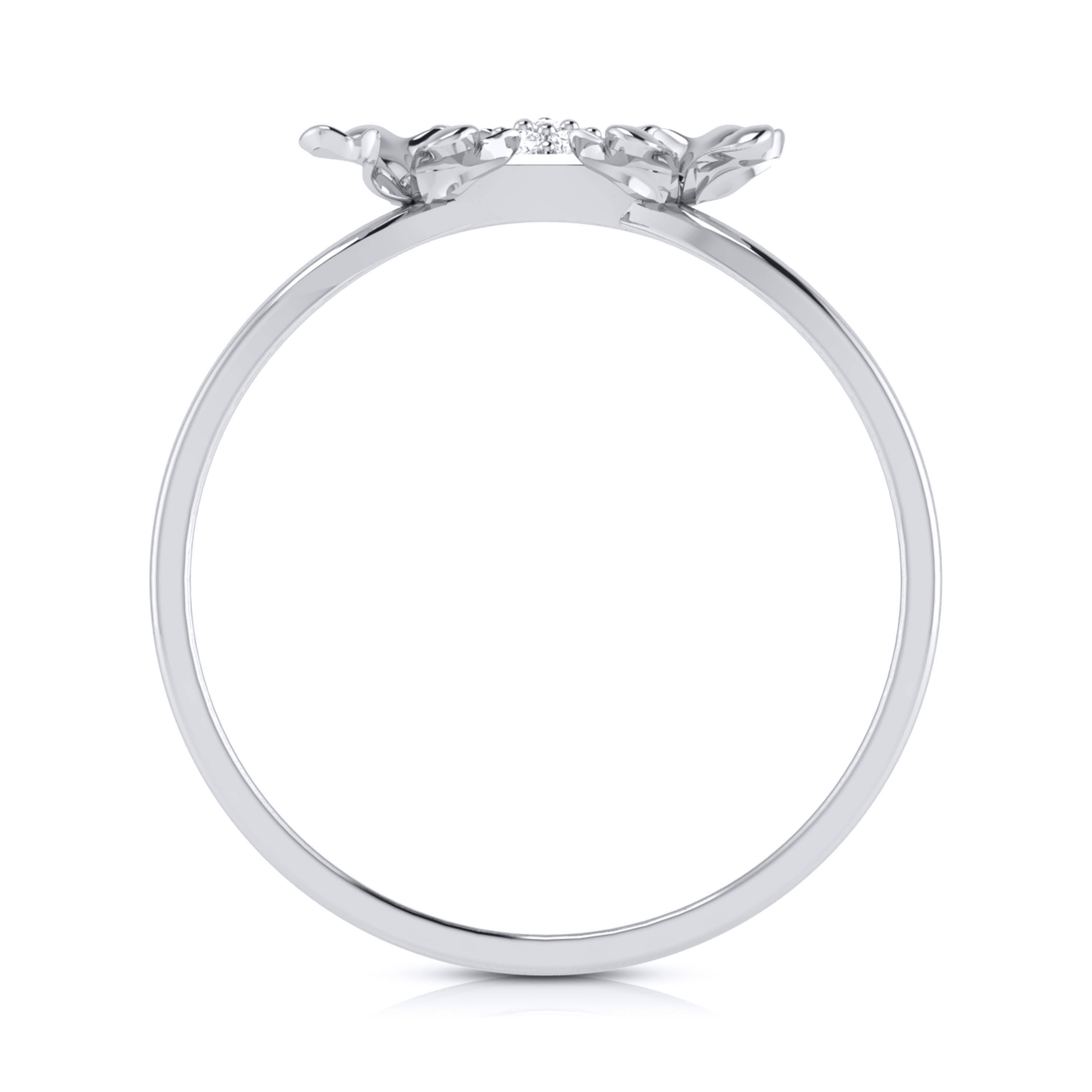 Platinum Diamond Ring for Women JL PT LR 93