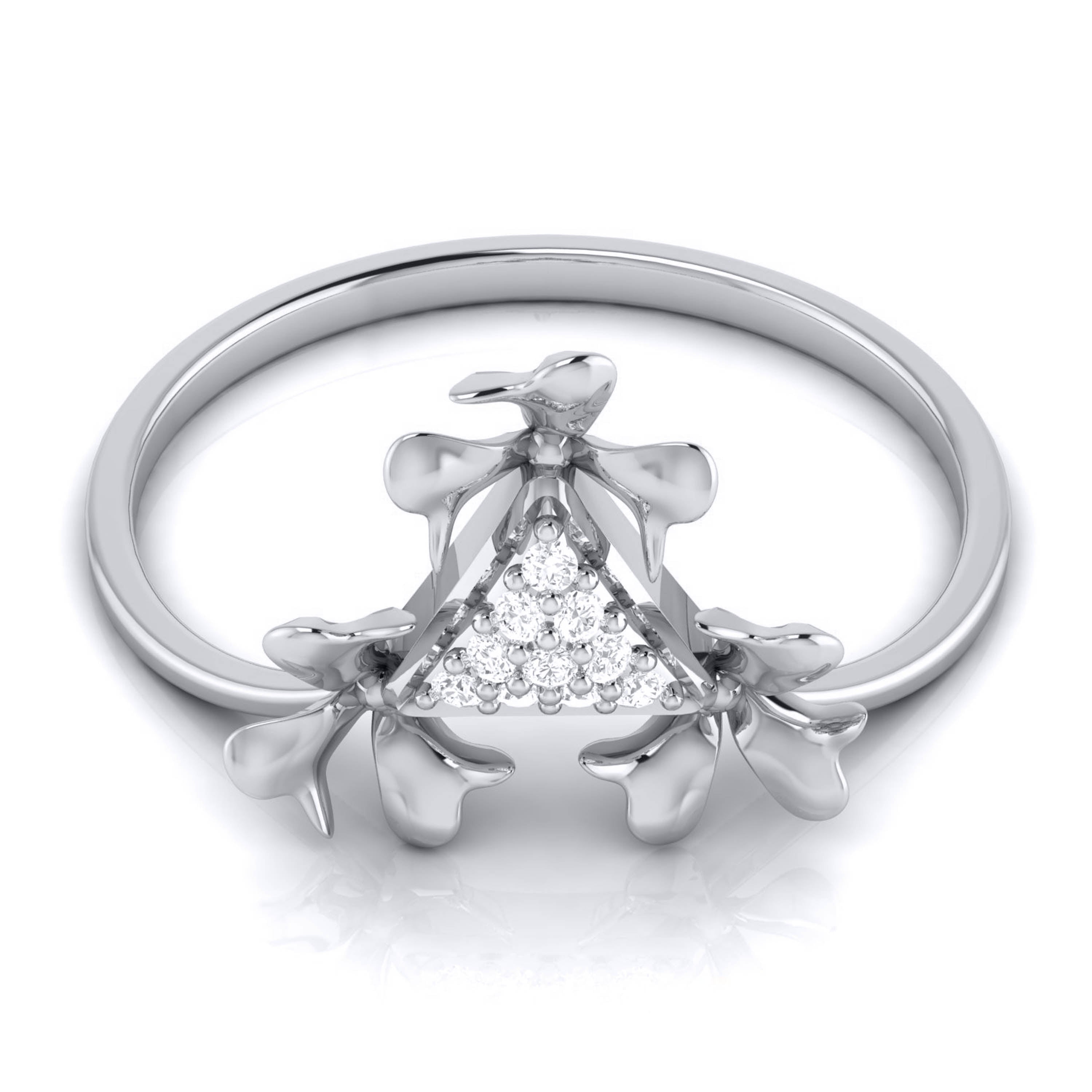 Platinum Diamond Ring for Women JL PT LR 93   Jewelove.US