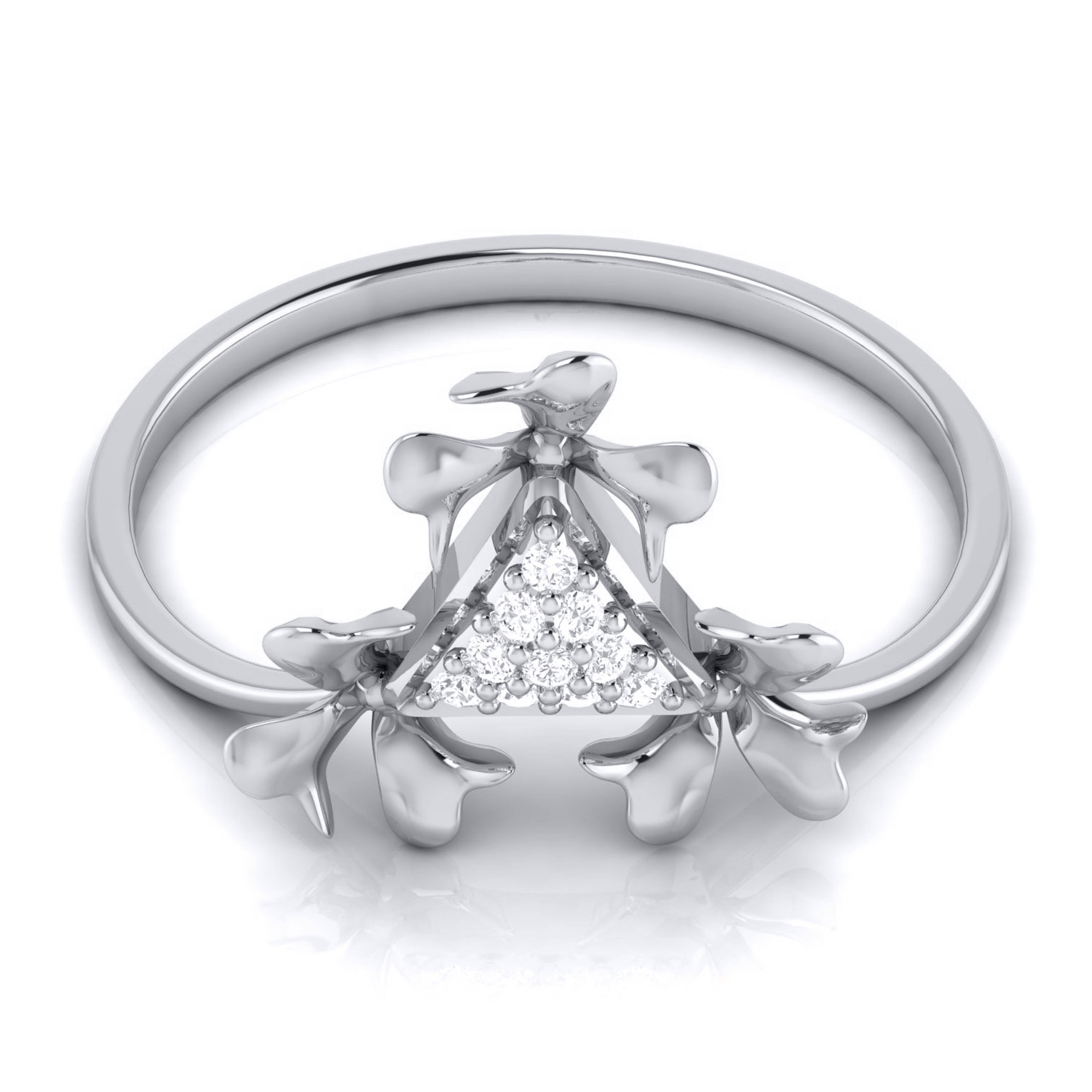 Platinum Diamond Ring for Women JL PT LR 93