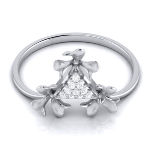 Platinum Diamond Ring for Women JL PT LR 93