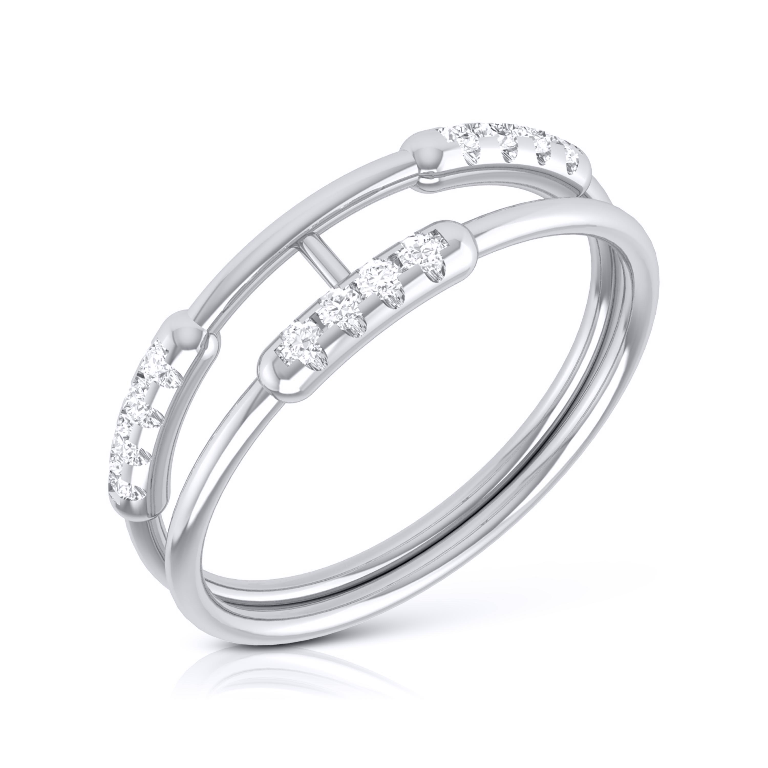 Platinum Diamond Ring for Women JL PT LR 94