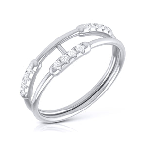 Platinum Diamond Ring for Women JL PT LR 94