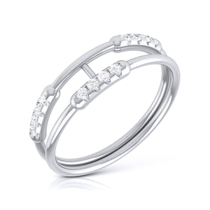 Platinum Diamond Ring for Women JL PT LR 94  VVS-GH Jewelove.US