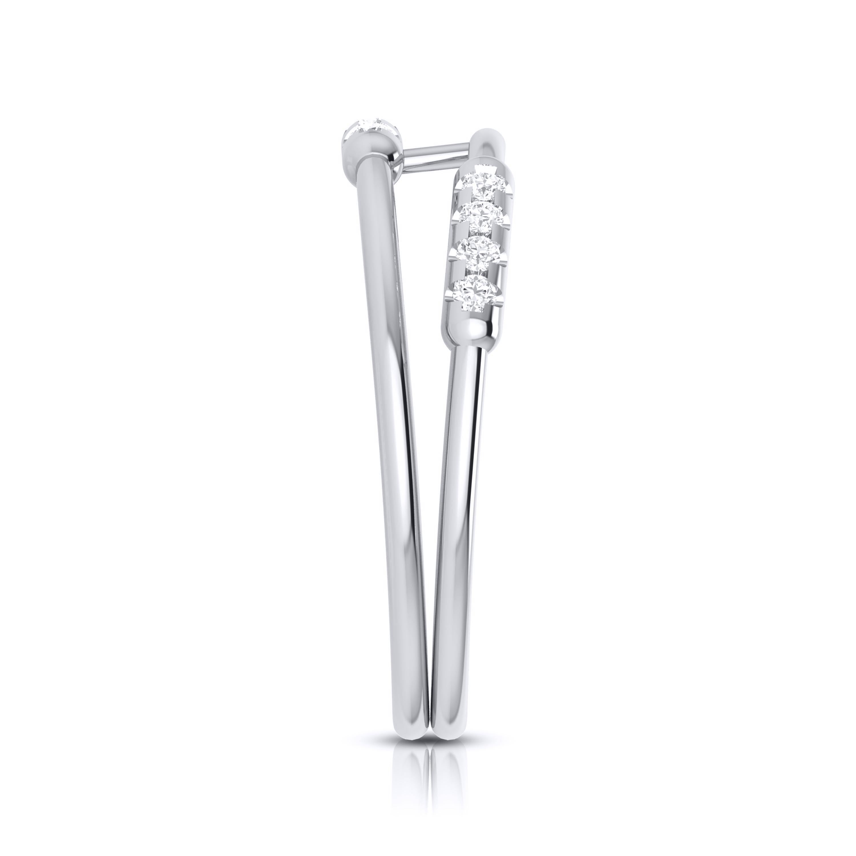 Platinum Diamond Ring for Women JL PT LR 94