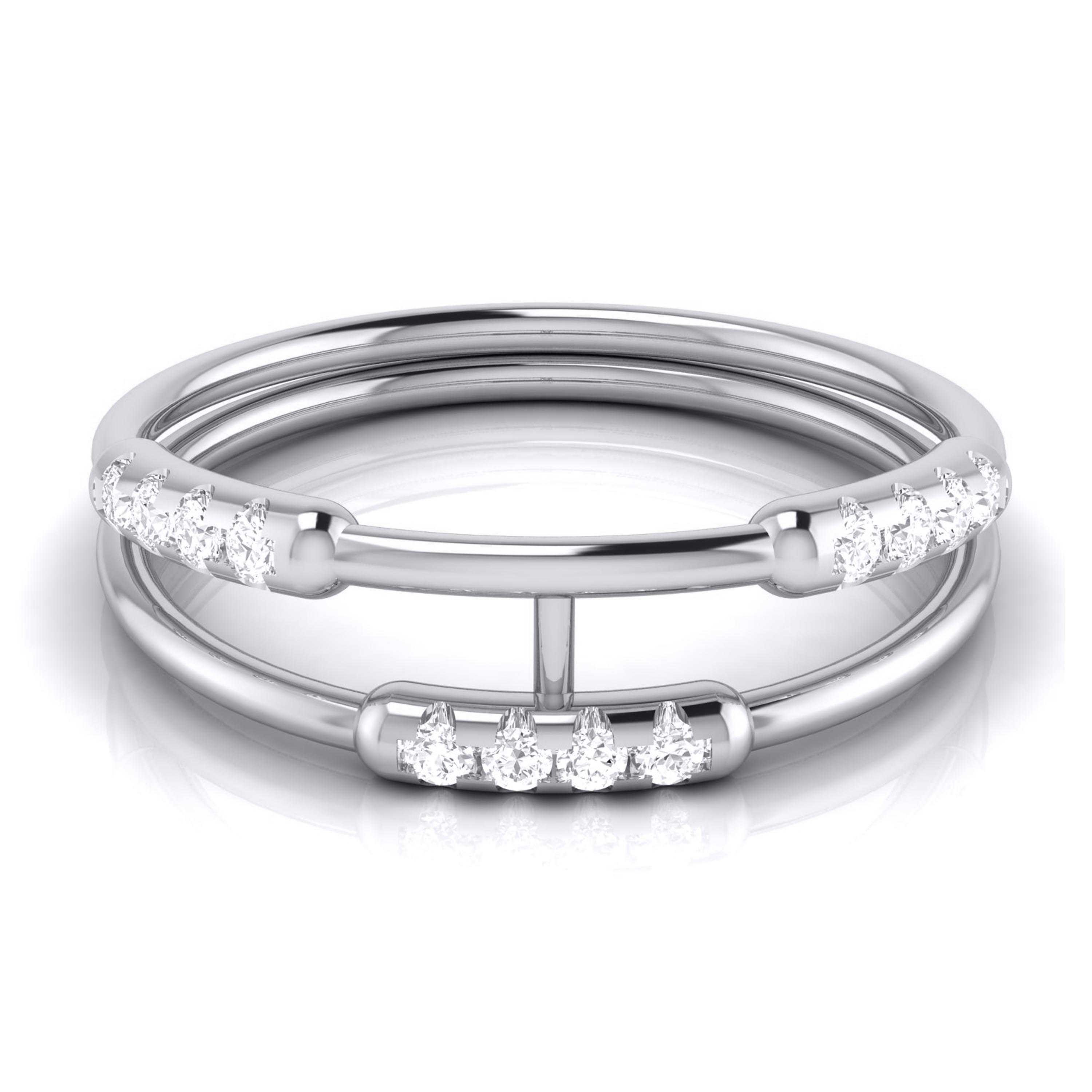 Platinum Diamond Ring for Women JL PT LR 94