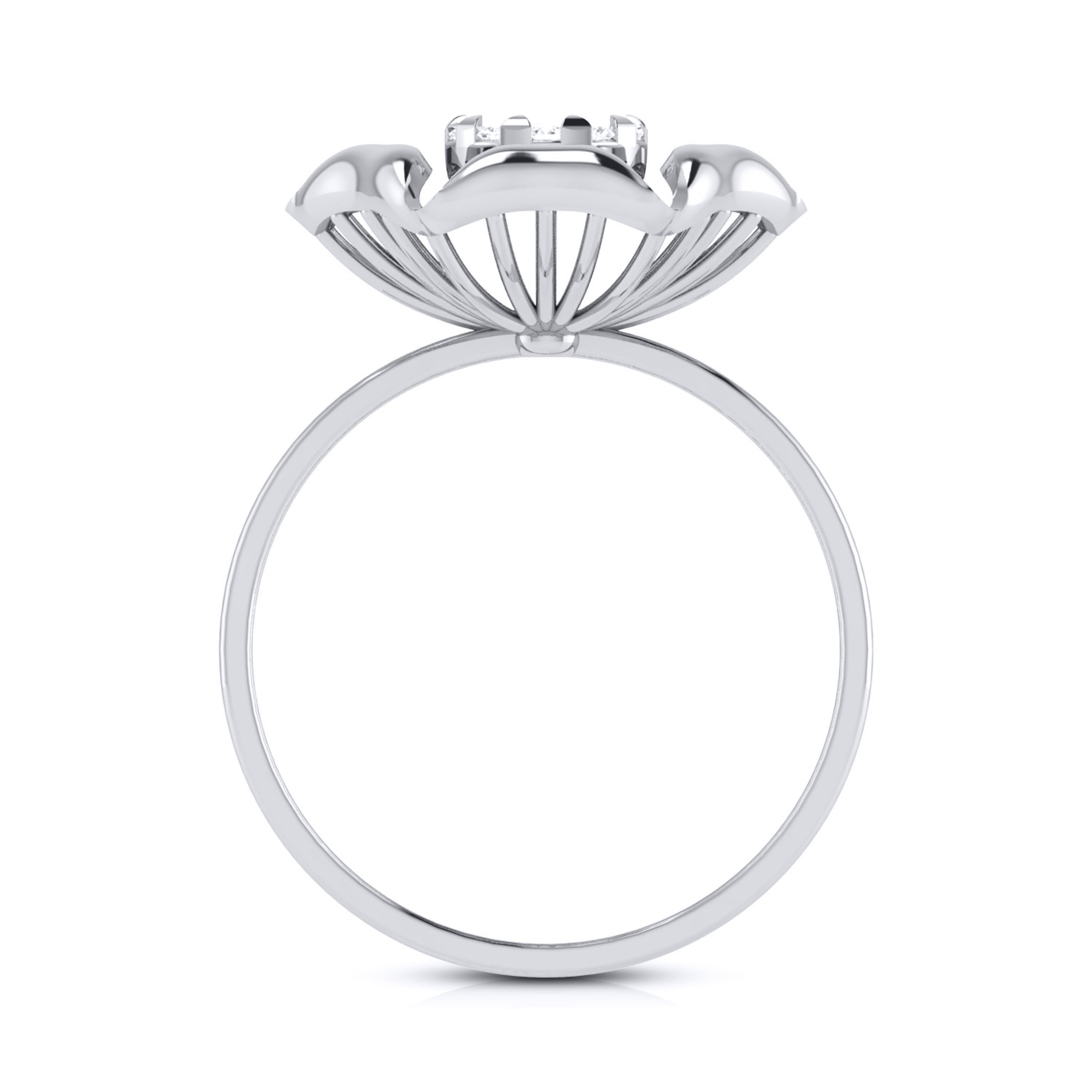 Platinum Diamond Ring for Women JL PT LR 95