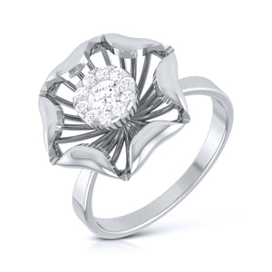 Platinum Diamond Ring for Women JL PT LR 95