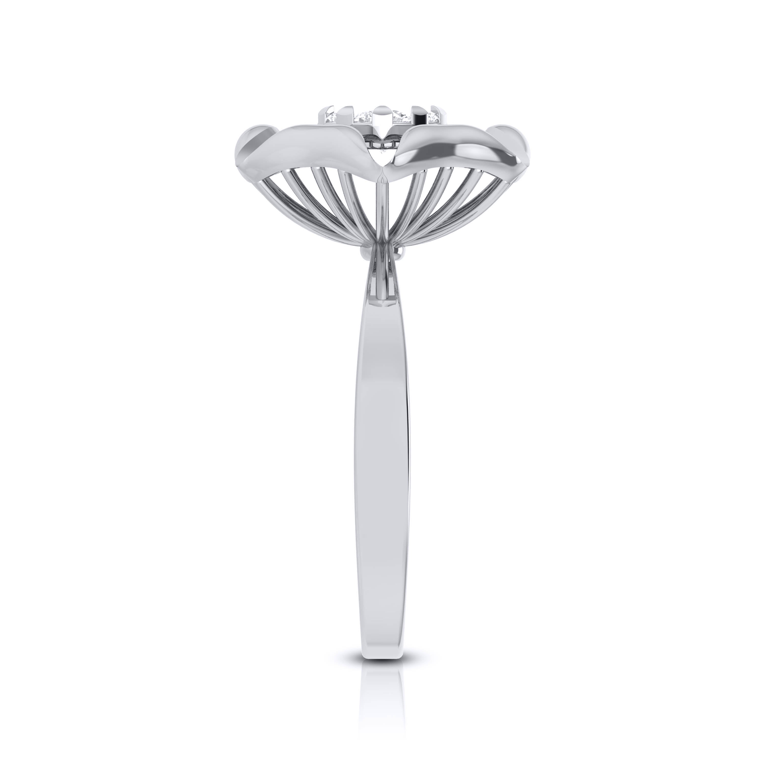 Platinum Diamond Ring for Women JL PT LR 95
