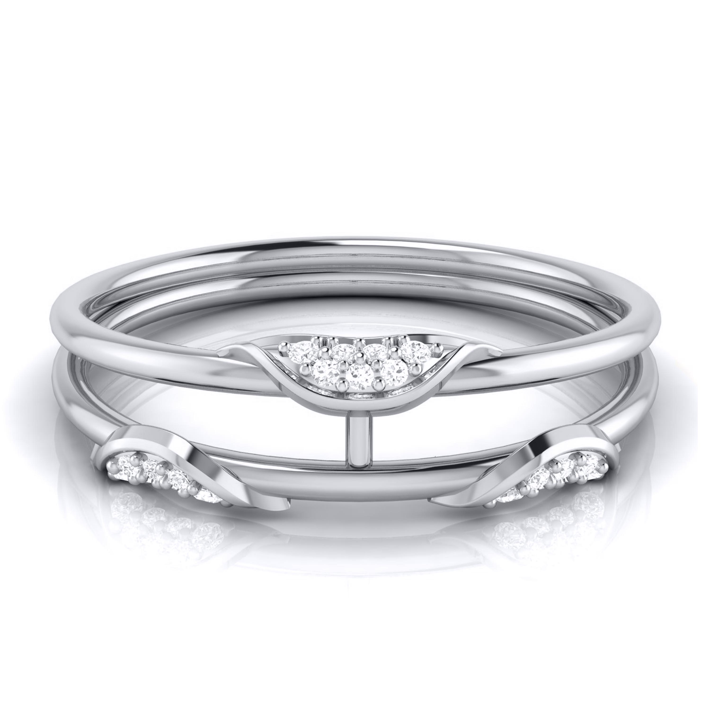 Platinum Diamond Ring for Women JL PT LR 96   Jewelove.US