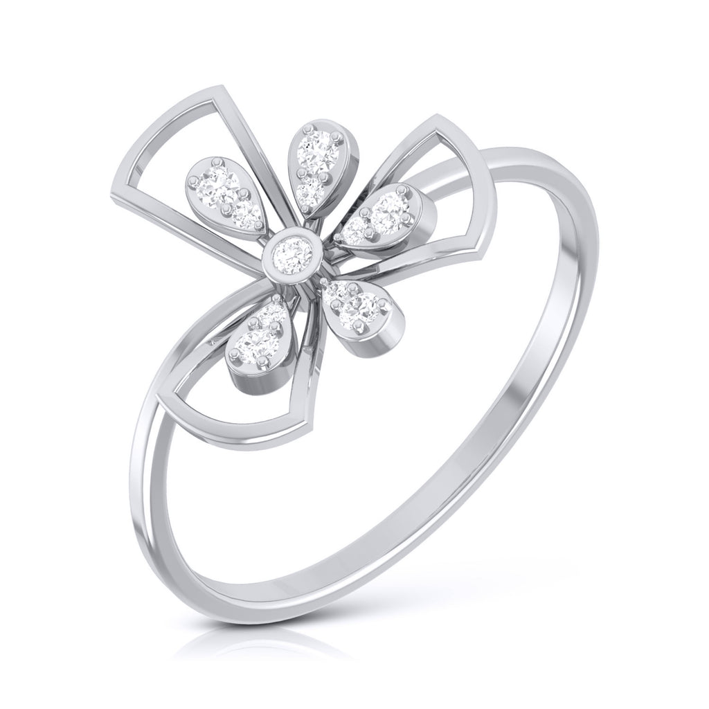 Platinum Diamond Ring for Women JL PT LR 97   Jewelove.US