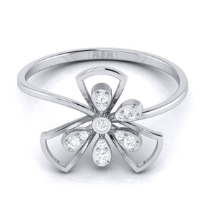 Platinum Diamond Ring for Women JL PT LR 97