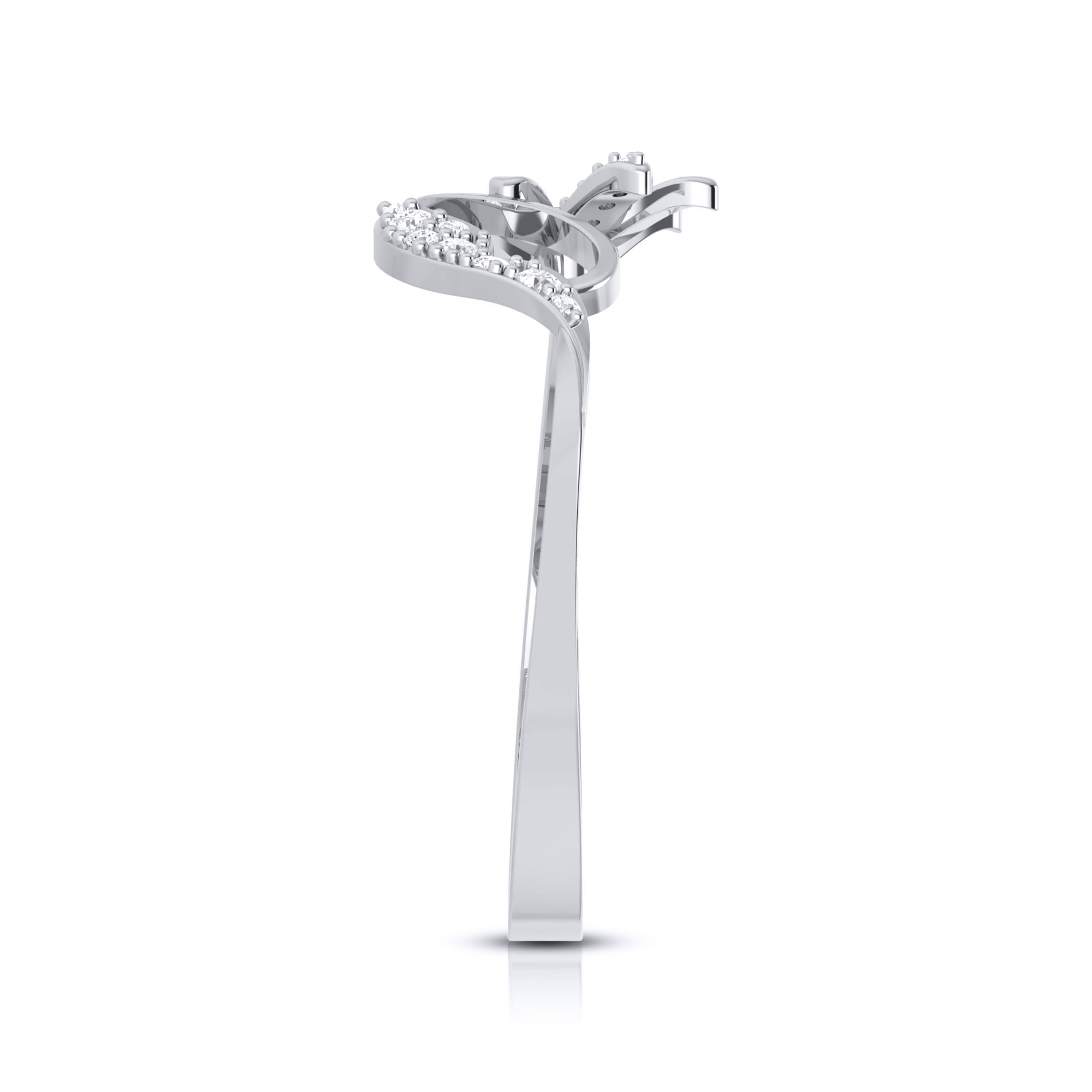 Platinum Diamond Ring for Women JL PT LR 98   Jewelove.US