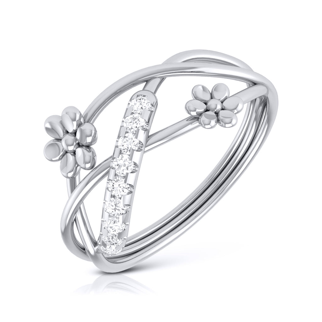 Platinum Diamond Ring for Women JL PT LR 99   Jewelove.US
