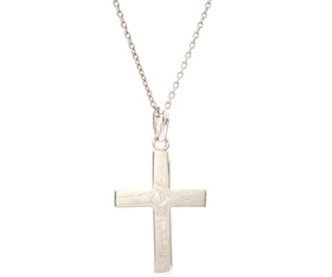 Plain Platinum Cross Pendant JL PT P 243   Jewelove