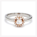 Load image into Gallery viewer, 20 Pointer Halo Diamond Solitaire Platinum Engagement Ring JL PT 582   Jewelove.US
