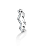 Load image into Gallery viewer, Life&#39;s Bends Half Eternity Wedding Ring for Women JL PT 958
