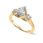 Load image into Gallery viewer, 70-Pointer Marquise Cut Solitaire Diamond Accents 18K Yellow Gold Ring JL AU 1236Y-B   Jewelove.US
