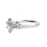 Load image into Gallery viewer, 50-Pointer Marquise Cut Solitaire Diamond Accents Platinum Ring JL PT 1236-A   Jewelove.US
