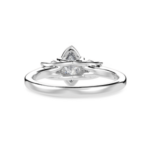 70-Pointer Marquise Cut Solitaire Diamond Accents Platinum Ring JL PT 1236-B   Jewelove.US