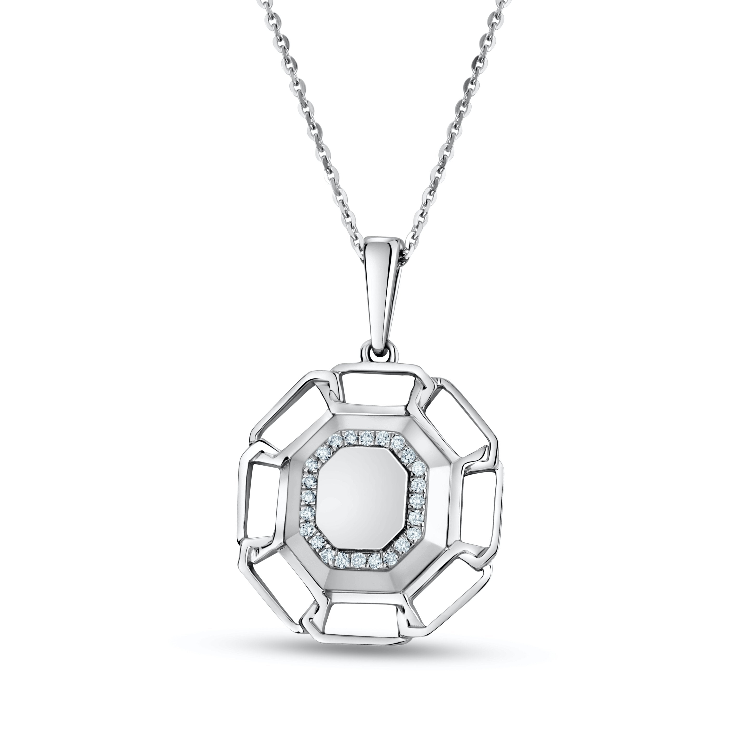 Men of Platinum | Geometrical Platinum Diamond Pendant for Men JL PT P 193   Jewelove.US