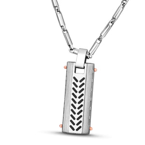 Men of Platinum | Arrow Pendant for Men with a Touch of Rose Gold JL PT P 192