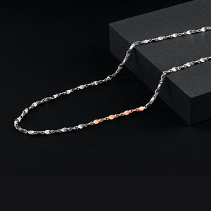 Men of Platinum | Unique Linked Pt + Rose Gold Chain for Men JL PT CH 974   Jewelove.US