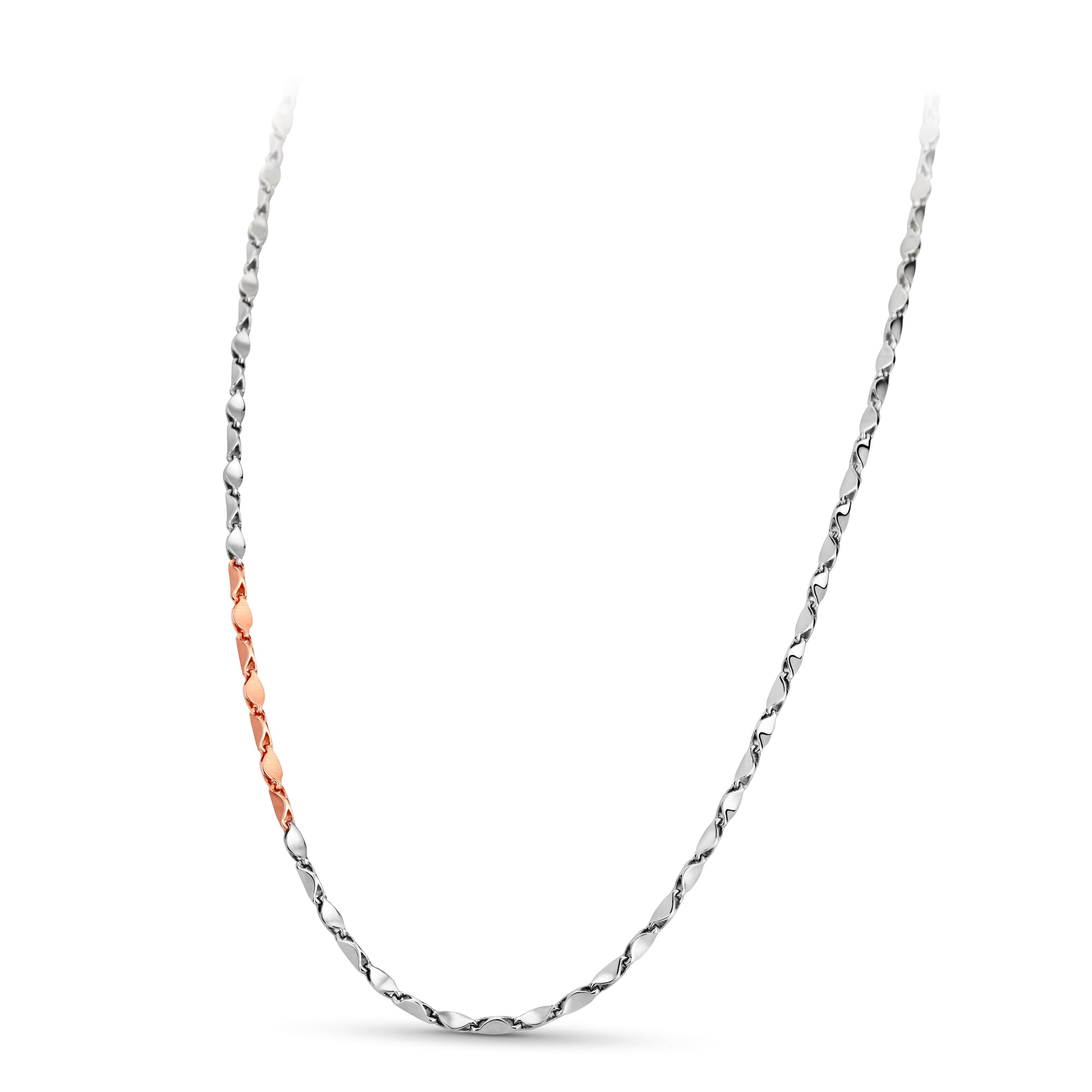 Men of Platinum | Unique Linked Pt + Rose Gold Chain for Men JL PT CH 974   Jewelove.US