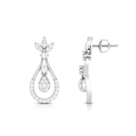 Load image into Gallery viewer, Platinum Hanging Clusters Earrings with Diamonds for Women JL PT E N-11   Jewelove.US
