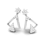Load image into Gallery viewer, Designer Platinum Earrings with Diamonds for Women JL PT E N-16
