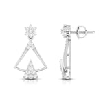 Load image into Gallery viewer, Designer Platinum Earrings with Diamonds for Women JL PT E N-16
