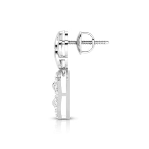 Platinum Earrings with Diamonds for Women JL PT E N-17