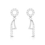 Load image into Gallery viewer, Designer Platinum Earrings with Diamonds for Women JL PT E N-20   Jewelove.US
