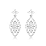 Load image into Gallery viewer, Designer Platinum Earrings with Diamonds for Women JL PT E N-22
