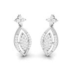 Load image into Gallery viewer, Designer Platinum Earrings with Diamonds for Women JL PT E N-22
