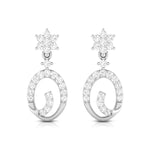 Load image into Gallery viewer, Designer Platinum Earrings with Diamonds for Women JL PT E N-29
