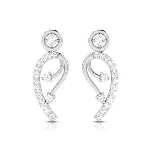 Designer Platinum Earrings with Diamonds for Women JL PT E N-30  VVS-GH Jewelove.US