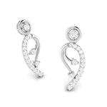 Load image into Gallery viewer, Designer Platinum Earrings with Diamonds for Women JL PT E N-30   Jewelove.US
