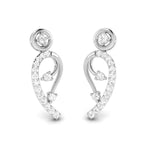 Load image into Gallery viewer, Designer Platinum Earrings with Diamonds for Women JL PT E N-30   Jewelove.US
