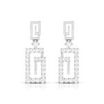 Load image into Gallery viewer, Designer Platinum Earrings with Diamonds for Women JL PT E N-31
