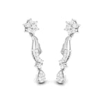 Load image into Gallery viewer, Designer Beautiful Platinum Earrings with Diamonds for Women JL PT E N-33
