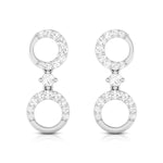 Load image into Gallery viewer, Designer Platinum Earrings with Diamonds for Women JL PT E N-36  VVS-GH Jewelove.US
