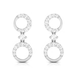Load image into Gallery viewer, Designer Platinum Earrings with Diamonds for Women JL PT E N-36
