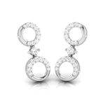 Load image into Gallery viewer, Designer Platinum Earrings with Diamonds for Women JL PT E N-36   Jewelove.US
