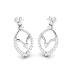 Load image into Gallery viewer, Beautiful Platinum Earrings with Diamonds for Women JL PT E N-37
