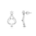 Load image into Gallery viewer, Designer Platinum Earrings with Diamonds for Women JL PT E N-3

