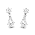 Load image into Gallery viewer, Beautiful Platinum Earrings with Diamonds for Women JL PT E N-40

